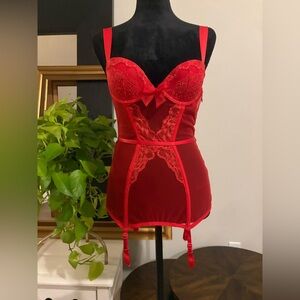 Victoria's Secret Red Lace Bustier